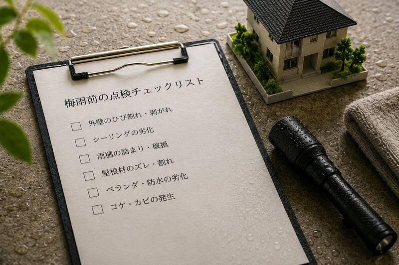 梅雨前点検チェックリスト